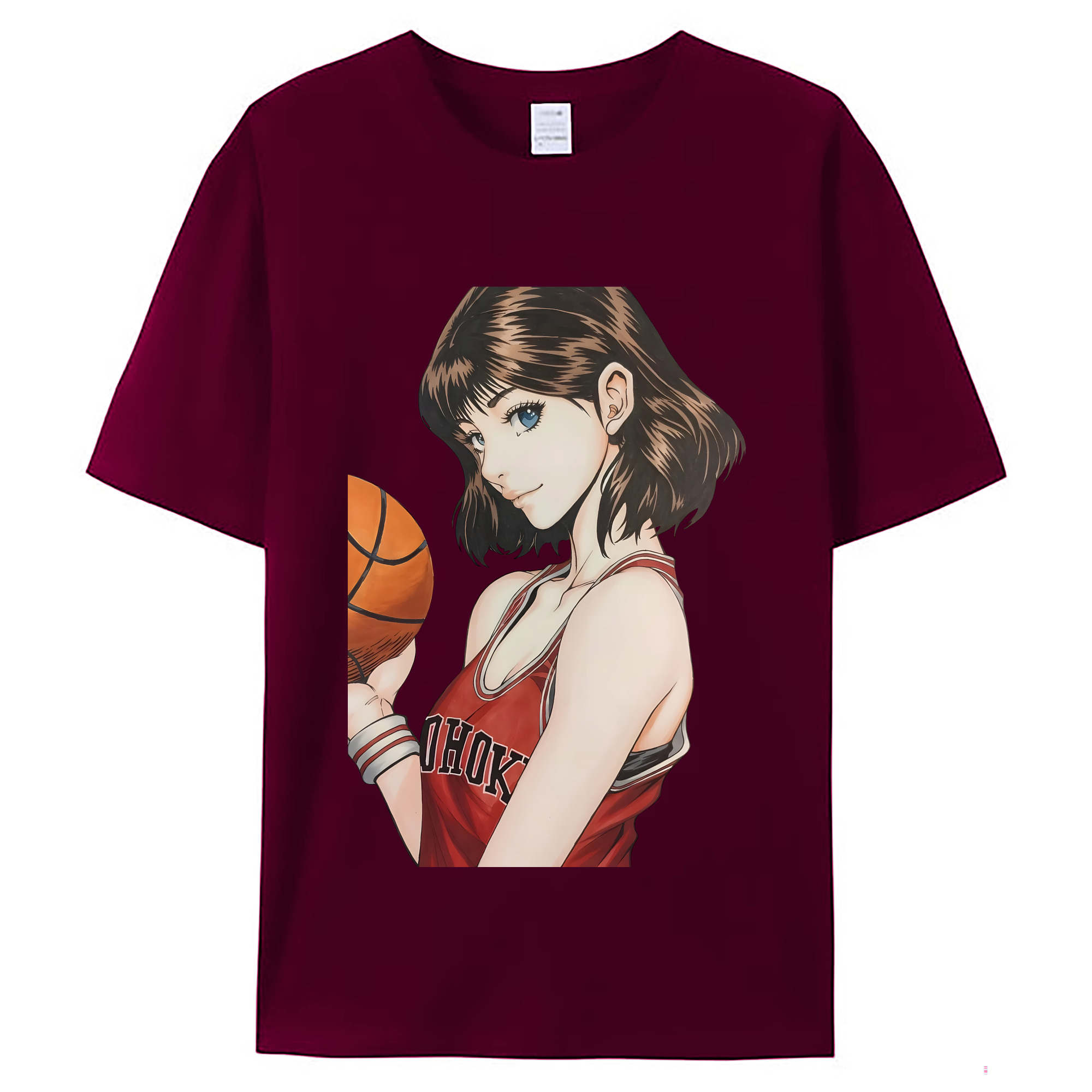 （画像用） SLAM DUNK／スラムダンク レディースカジュアルプリントTシャツ（綿100％）